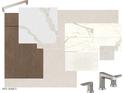 Interior material samples include wood, counter top, tile and brushed nickel faucet at 21975 S 193Rd Way, Queen Creek, AZ 85142