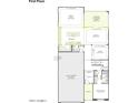First floor plan featuring an open kitchen, a great room, an outdoor living space, an office, and a garage at 2242 E Foremaster Rd, San Tan Valley, AZ 85140