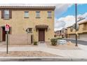 Charming two-story townhome with a covered entrance, walkway, and drought tolerant landscaping at 8105 W Groom Creek Rd, Phoenix, AZ 85043