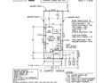 Site plan of the home, detailing the setbacks, building footprint, and property lines at 7826 E Quartet Ave, Mesa, AZ 85212