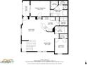 A detailed floor plan showing the layout of a home, including the kitchen, living area, and bedrooms at 14575 W Mountain View Blvd # 925, Surprise, AZ 85374