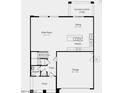 Main floor plan featuring a great room, kitchen with pantry, dining area, powder room and garage at 14467 W Sand Hills Rd, Surprise, AZ 85387