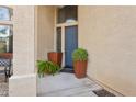 A welcoming entrance with planters flanking the door at 5309 W Angela Dr, Glendale, AZ 85308