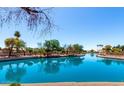 Scenic waterfront view with serene blue waters and lush landscaping, perfect for peaceful living at 1741 S Clearview Ave # 70, Mesa, AZ 85209