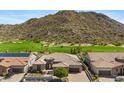 Single-story home featuring a well-manicured yard with mountain views at 3529 N Boulder Canyon St, Mesa, AZ 85207