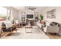 Inviting living room with stylish furnishings, neutral decor, and large windows providing ample natural light at 2408 W Flower St, Phoenix, AZ 85015