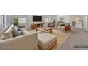 Comfortable living room featuring modern furniture, neutral color scheme, and plenty of natural light at 3005 W Donatello Dr, Phoenix, AZ 85086