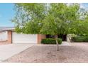 Traditional home with a large tree in the front yard and a spacious two-car garage at 5022 E Magic Stone Dr, Phoenix, AZ 85044