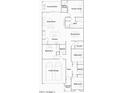 Detailed floorplan showing the layout of the entire home, including bedrooms, bathrooms, and living spaces at 5027 S 233Rd Dr, Buckeye, AZ 85326
