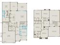 Detailed floor plan showcasing the layout of the home's bedrooms and open-concept kitchen and gathering room at 6980 W Hedge Hog Pl, Peoria, AZ 85383