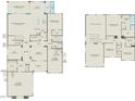 Floor plan showcasing the layout of the living spaces on the first and second floors at 6982 W Plum Rd, Peoria, AZ 85383
