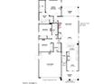 Detailed floor plan showcasing the layout with measurements for the bedrooms, kitchen, and living areas at 34997 N Sacramento Wash Rd, San Tan Valley, AZ 85144