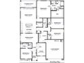 Detailed floor plan showcasing the layout of the home, including the bedrooms, bathrooms, and living spaces at 15378 W Cottontail Ln, Surprise, AZ 85387