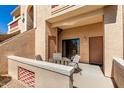 Private patio with outdoor seating, providing a relaxing outdoor space at 16354 E Palisades Blvd # 3103, Fountain Hills, AZ 85268