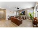 Inviting living room featuring modern decor, neutral color scheme, and lots of natural light at 4077 S Sabrina Dr # 23, Chandler, AZ 85248