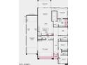 Detailed floor plan showcasing the layout of a modern home with open living spaces at 16753 W Whispering Wind Dr, Surprise, AZ 85387