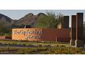 Sun City Festival sign with a mountain background, enhancing the community's appeal at 26656 W Kimberly Way, Buckeye, AZ 85396