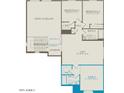 Upstairs floor plan with loft, 3 bedrooms including suite, and 2 bathrooms at 1395 W Saddle Run, Apache Junction, AZ 85120