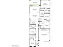 Detailed floor plan showcasing the layout of the home, including bedrooms, bathrooms, and living spaces at 17960 W Long Lake Rd, Goodyear, AZ 85338