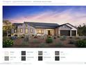 Charming single-story home showcasing stone accents, a well-manicured landscape, and a welcoming two-car garage at 4329 S Parkcrest St, Gilbert, AZ 85297