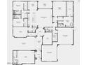 Detailed floor plan showcasing the layout of the home, including bedrooms, bathrooms, and living areas at 13382 E Sand Hills Rd, Scottsdale, AZ 85255