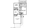Home floor plan featuring a two-car garage, covered patio, and open kitchen at 16115 W Acacia Ct, Surprise, AZ 85374