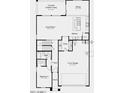 Open-concept floor plan features a spacious kitchen, great room, dining area, and two-car garage at 3974 E Ghost Flower Ln, San Tan Valley, AZ 85140