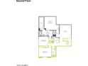 Floorplan showcasing a primary suite, two additional bedrooms, bathrooms, and loft area at 1481 E Prescott St, Gilbert, AZ 85298