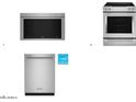 Stainless steel microwave, range, and dishwasher appliances for a modern kitchen at 2121 W Sonoran Desert Dr # 21, Phoenix, AZ 85085