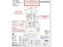 Site plan showing the building's setbacks, property lines, and dimensions, with notes about inspections at 17574 W Georgia Ave, Litchfield Park, AZ 85340
