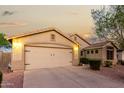 Lovely single-Gathering home with a two-car garage and tidy landscaping at 2123 S Bristol Dr, Mesa, AZ 85209
