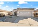 Inviting single-story home with a well-kept front yard and a spacious two-car garage at 2537 E Vista Bonita Dr, Phoenix, AZ 85024