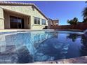 Beautiful backyard pool with clear blue water, perfect for relaxing and enjoying the outdoors at 3717 E Lodgepole Dr, Gilbert, AZ 85298