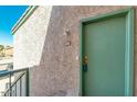 Charming entryway with a freshly painted door, and updated hardware at 623 W Guadalupe Rd # 214, Mesa, AZ 85210