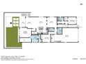 Detailed floor plan showcasing the layout of the home, including the primary bedroom, living spaces, and outdoor patio at 3859 E Appaloosa Rd, Gilbert, AZ 85296
