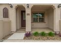 Charming front porch with desert landscaping and welcoming curb appeal at 4657 S Vapor --, Mesa, AZ 85212