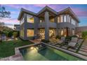 Stunning backyard with a pool, spa, and outdoor seating area; perfect for entertaining and relaxing at 6929 E Montreal Pl, Scottsdale, AZ 85254