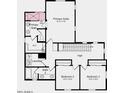 Upstairs boasts primary suite, two additional bedrooms, bath, hall and laundry room at 14594 W Sand Hills Rd, Surprise, AZ 85387