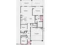 Well-designed floorplan featuring an open-concept living area, three bedrooms, and a convenient two-car garage at 17608 W Georgia Ave, Litchfield Park, AZ 85340