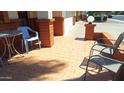 Inviting patio with tile flooring and comfortable seating, perfect for outdoor relaxation and enjoying the Arizona weather at 8020 E Keats Ave # 279, Mesa, AZ 85209