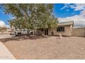 Charming single-story home featuring a large tree and gravel landscaping for low maintenance at 10723 N 80Th Ln, Peoria, AZ 85345