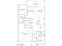 Detailed floor plan showcasing layout with owner's suite, great room, kitchen, and two-bay garage at 17341 W Fallen Leaf Ln, Surprise, AZ 85387
