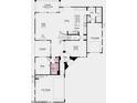 First floor floorplan with a large great room, open kitchen and 2-car garage at 17827 W Medlock Dr, Litchfield Park, AZ 85340