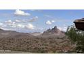 Stunning mountain view with diverse terrain under a partly cloudy sky at 16336 E Ridgeline Dr, Fountain Hills, AZ 85268