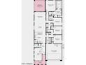 Detailed floor plan showcases the layout with primary suite, bedrooms, great room, and a 2-car garage at 17563 W Vermont Ave, Litchfield Park, AZ 85340