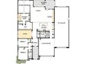 Detailed floor plan of the home featuring multiple bedrooms, bathrooms, kitchen, study, and RV garage at 19933 W Marshall Ave, Litchfield Park, AZ 85340