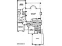 Detailed floorplan showcasing the layout of the home, including bedrooms, bathrooms, and living spaces at 34687 N 93Rd Pl, Scottsdale, AZ 85262