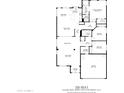 Detailed floor plan showcases the layout of an 1823 square foot single-Gathering home with four bedrooms at 1447 E Nighthawk Way, Phoenix, AZ 85048