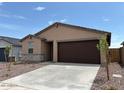 Charming single-story home features a two-car garage and well-maintained landscaping at 17433 W Eva St, Waddell, AZ 85355