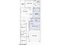 Detailed floor plan showcasing the layout of a Next Gen home with two kitchens and a 2-bay garage at 38203 N Stillmeadow Rd, San Tan Valley, AZ 85140